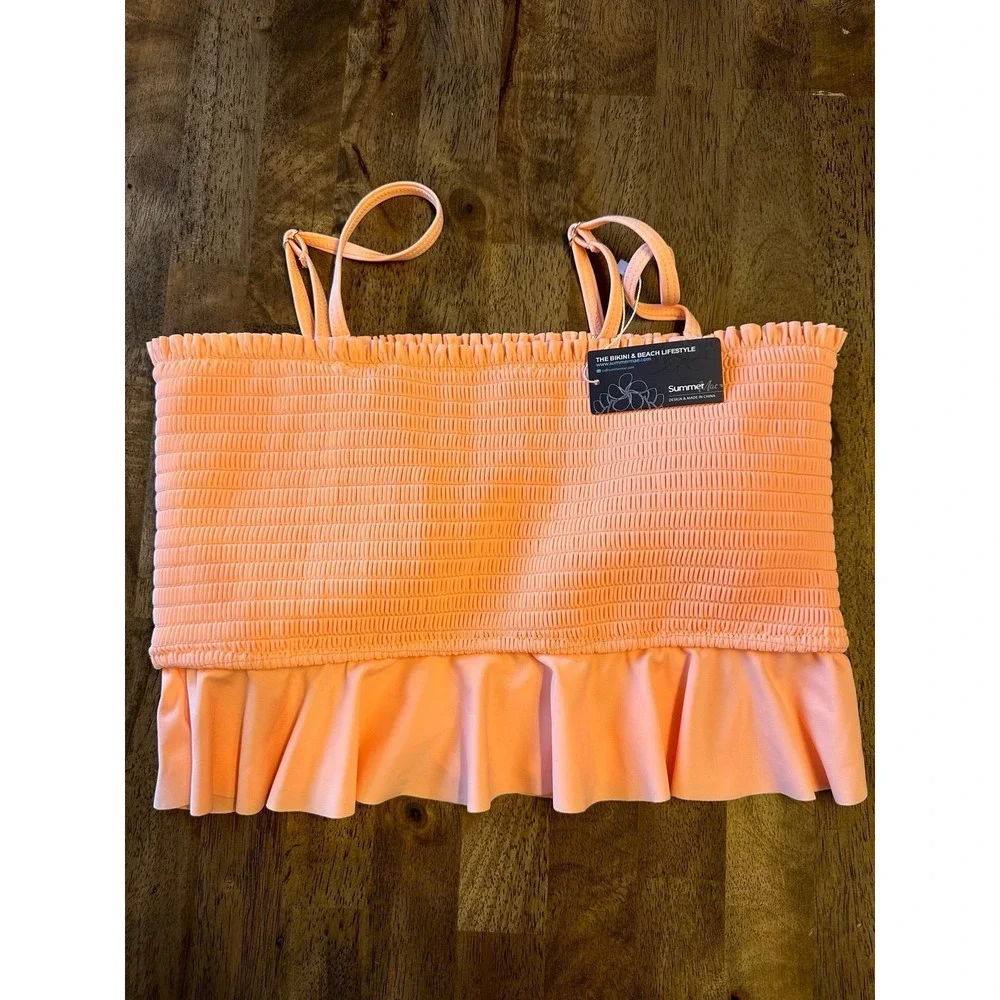 Ruched summer swim top size XL‎ youth